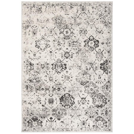 Safavieh 5 ft. 1 in. x 7 ft. 6 in. Madison Rectangle Power-Loomed Rug Silver & Gray MAD611G-5